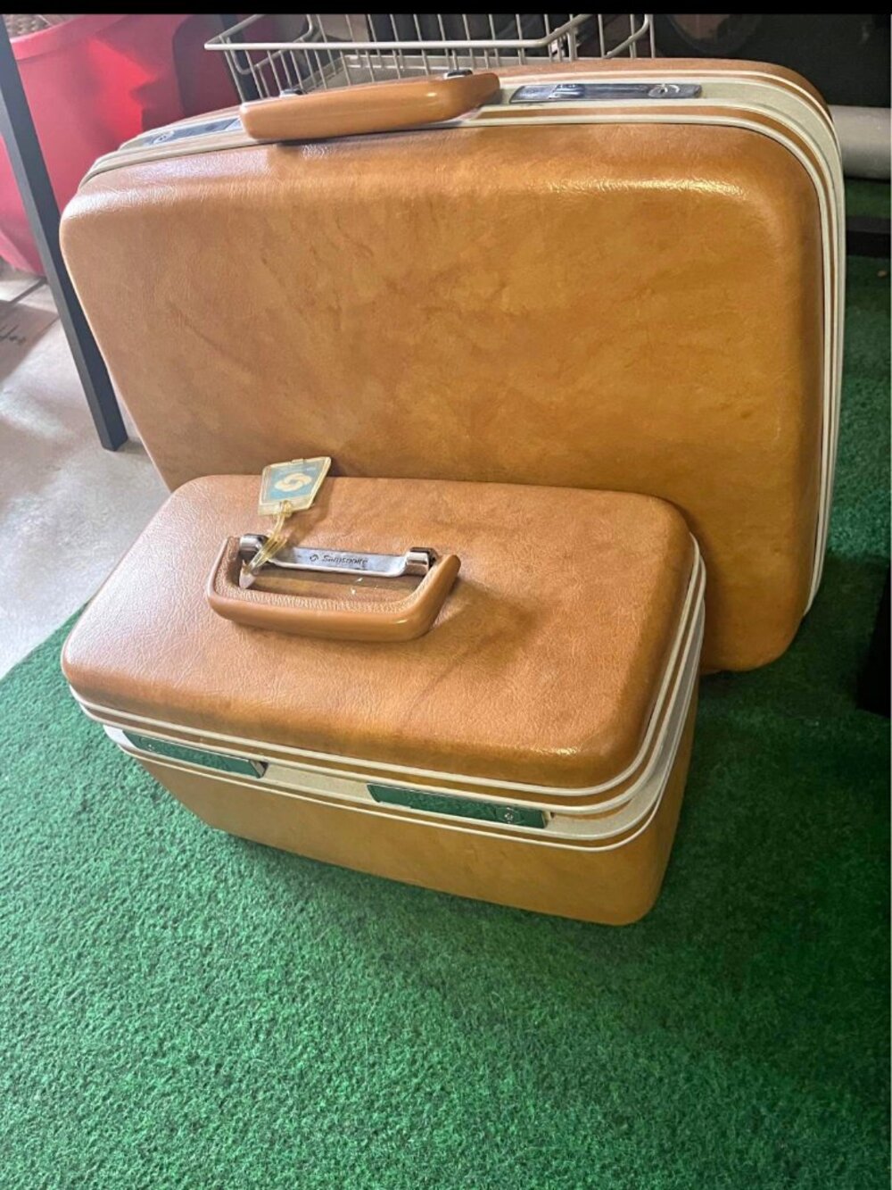 Vintage Samsonite 2-Piece Luggage Set